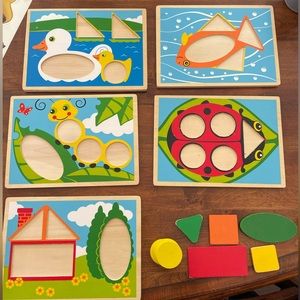 Melissa and Doug Beginner Pattern Blocks Play Set